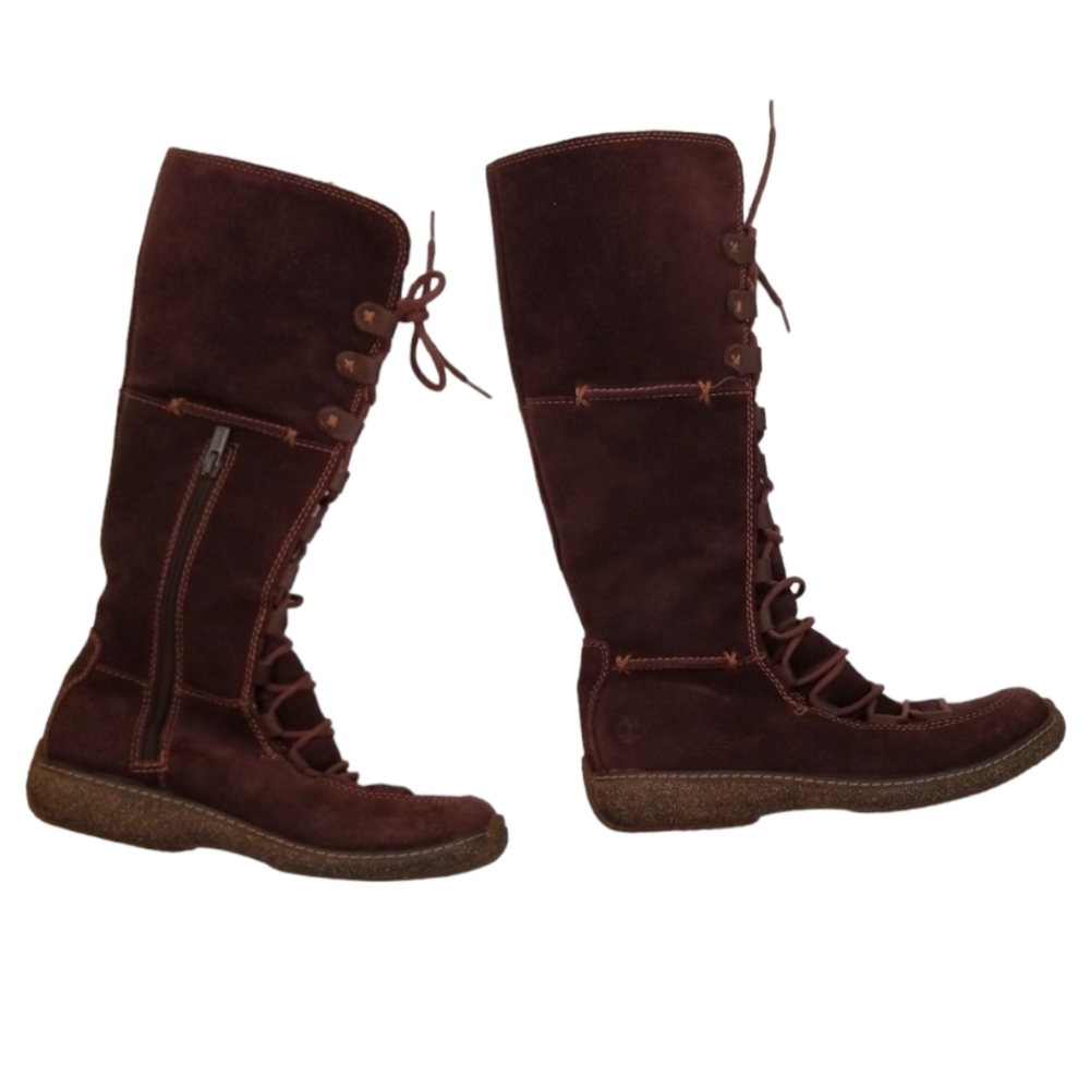 Timberland Moorland Hollace Tall Lace Boots Size 7.5 M